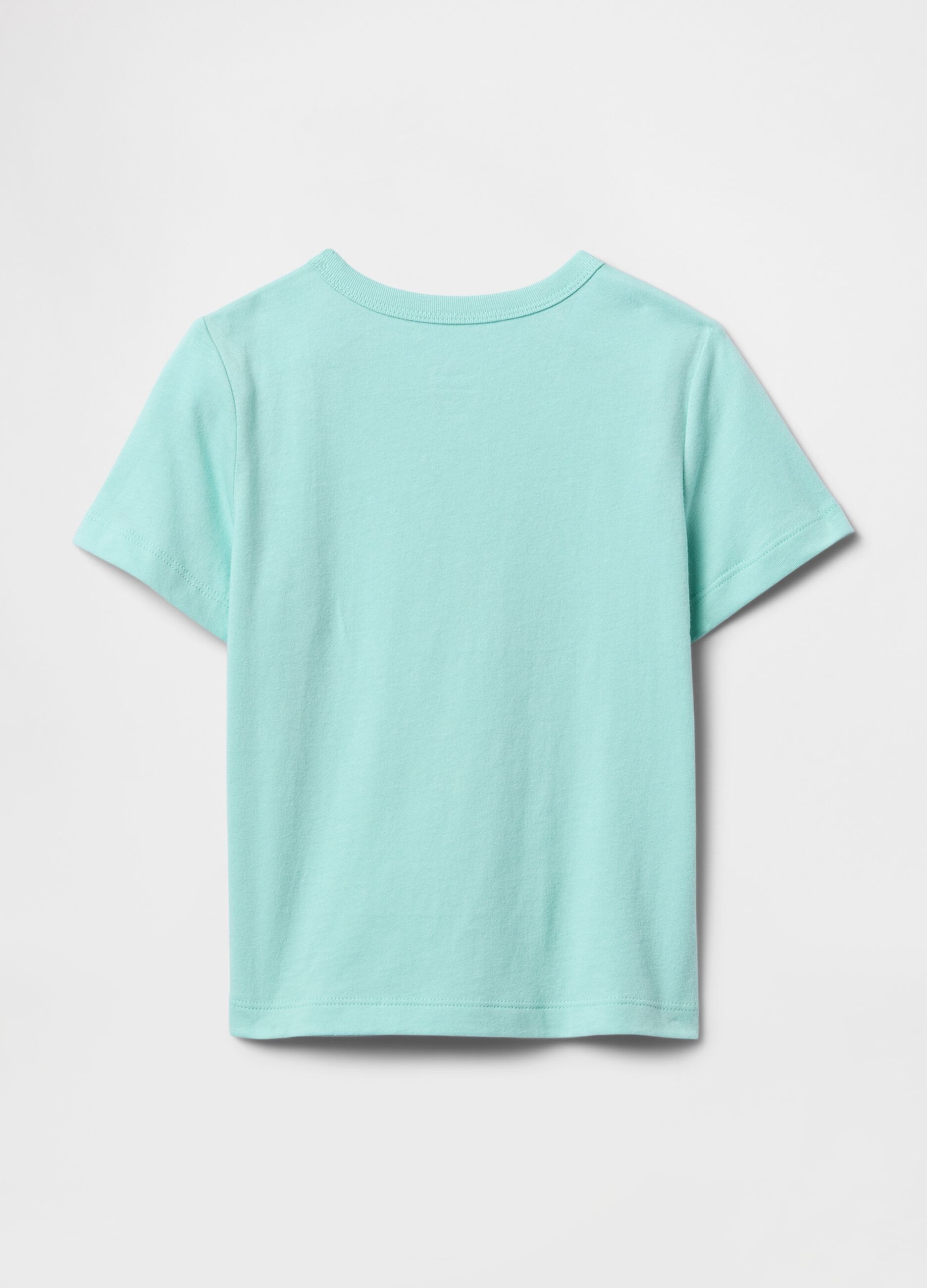 Green T-shirt with graphic print
