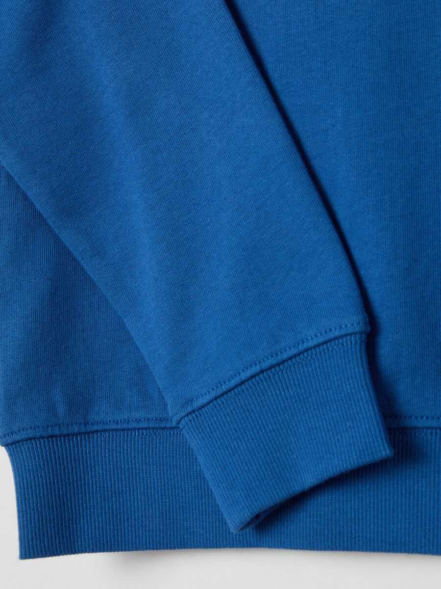 Solid colour sweatshirt with round neck_3