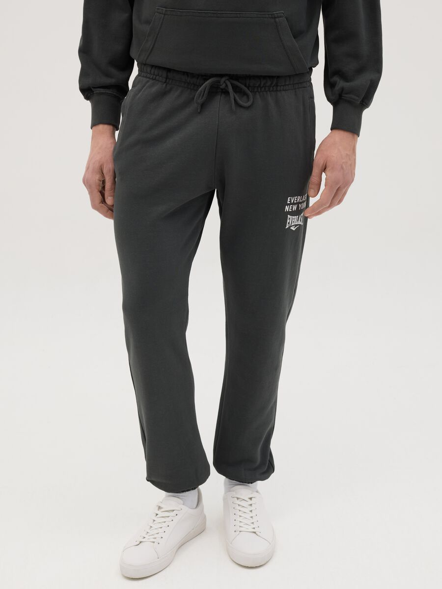 Slim-fit joggers with drawstring and logo print_1
