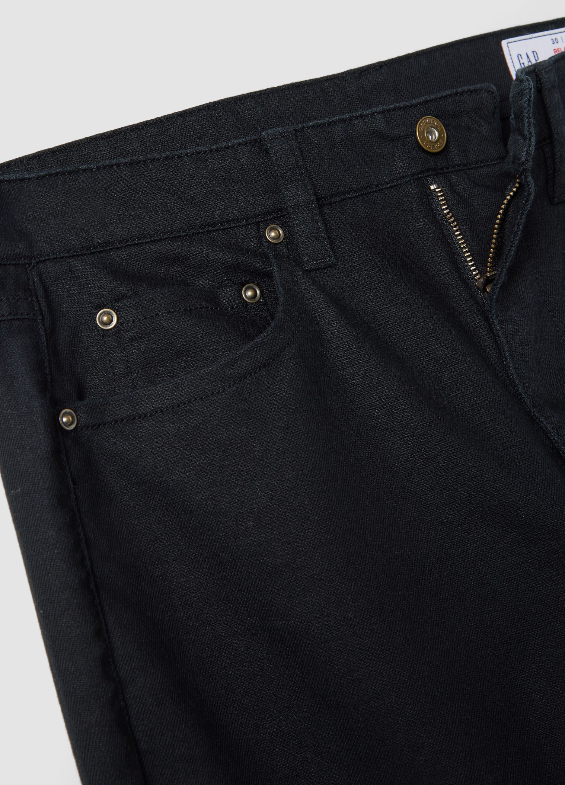 Blue linen-blend cotton trousers