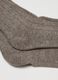 Grey Long Socks in Wool and Cashmere Blend_1