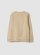 Beige organic cotton crew-neck sweatshirt_2