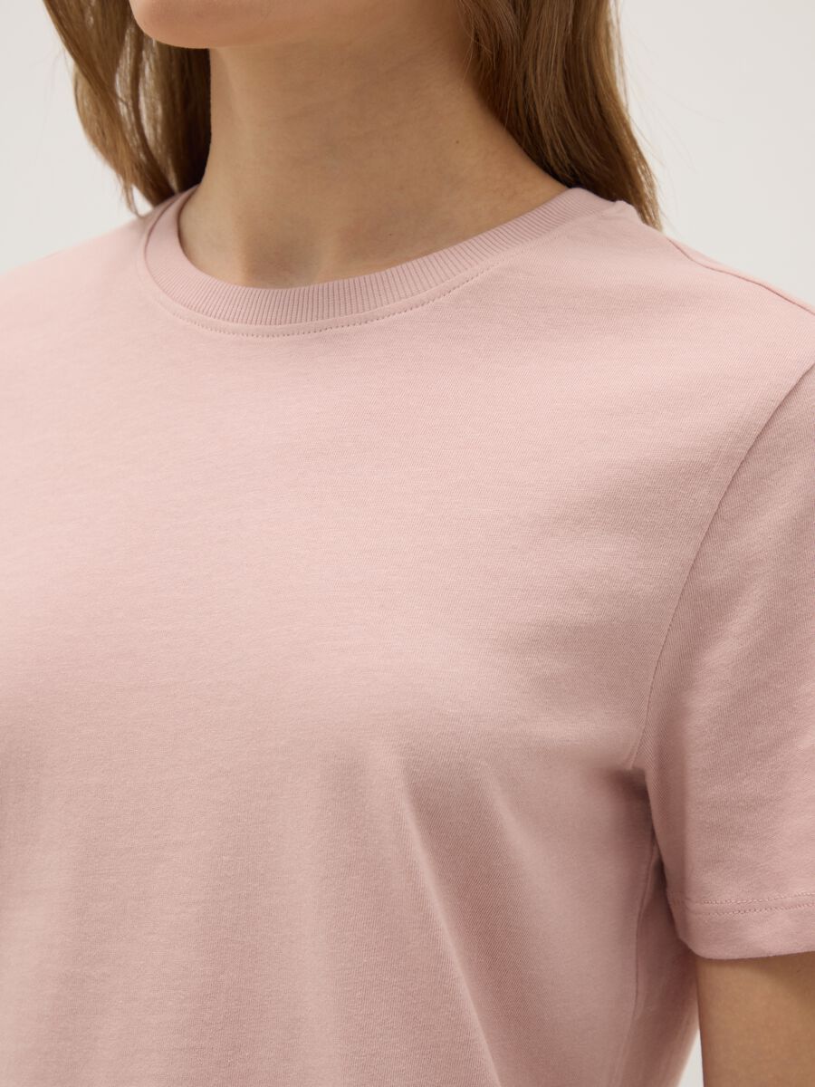 Pink Pure Cotton Regular Fit T-shirt_3