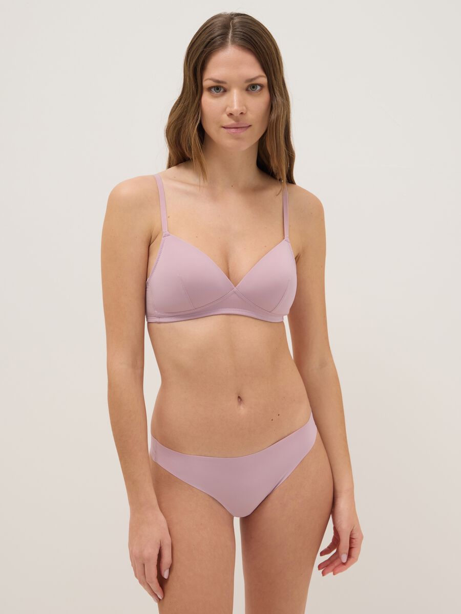Violet Brazilian briefs in stretch cotton regular fit_0