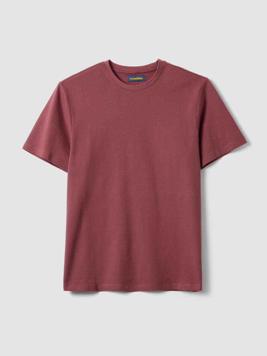 Pink short-sleeve pure cotton T-shirt_4