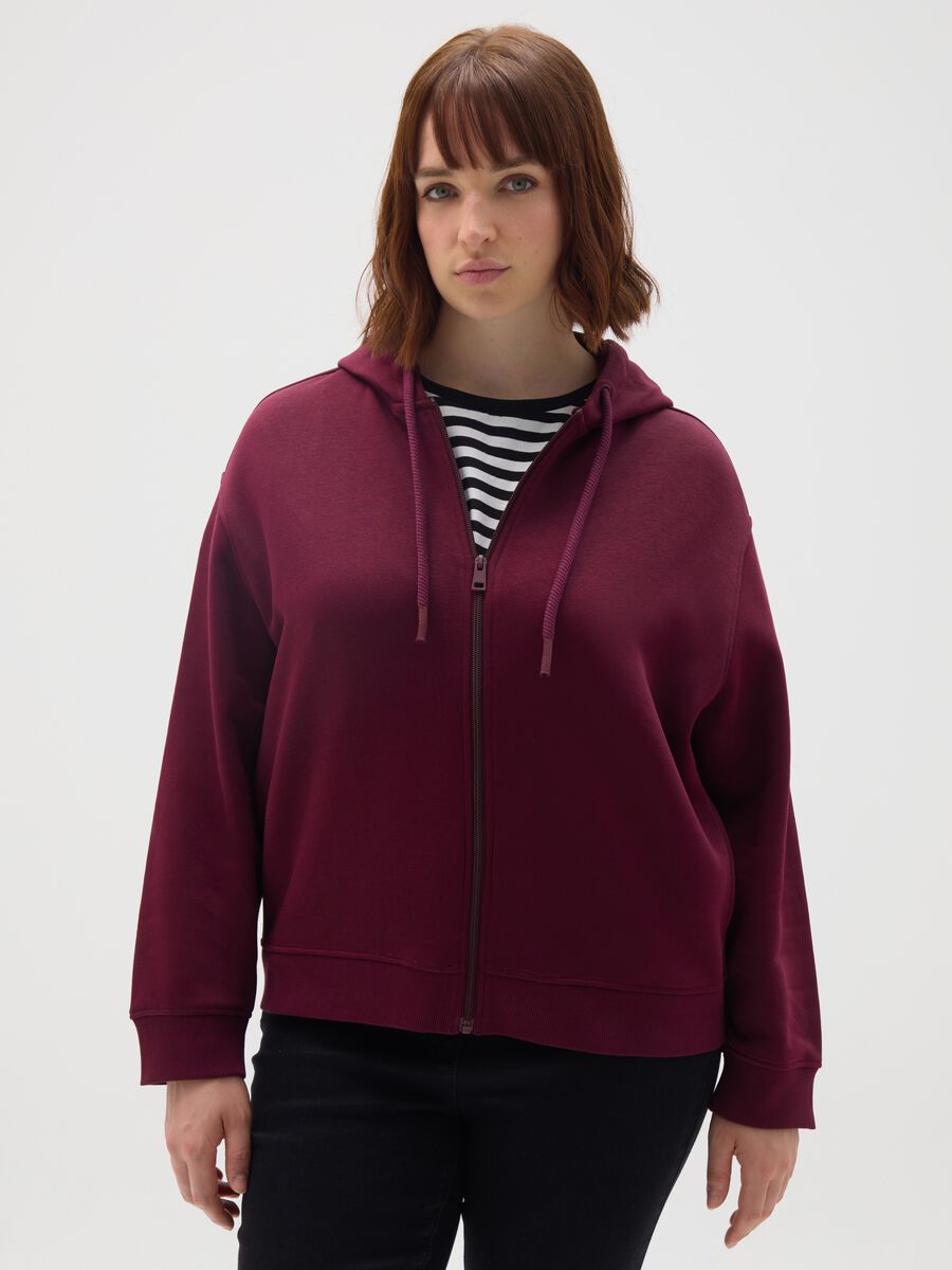Purple Cotton Sweatshirt Regular Fit_0
