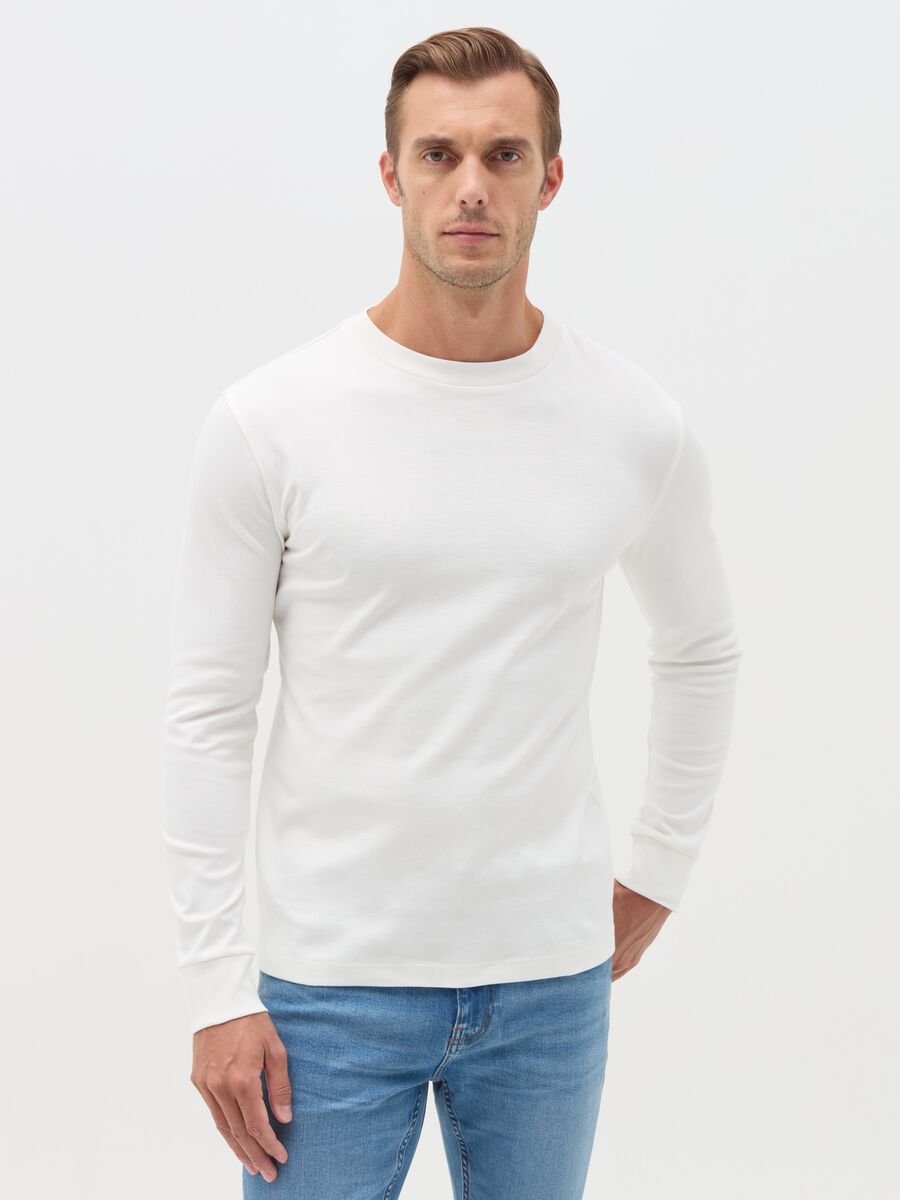Cotton interlock T-shirt with round neck_1