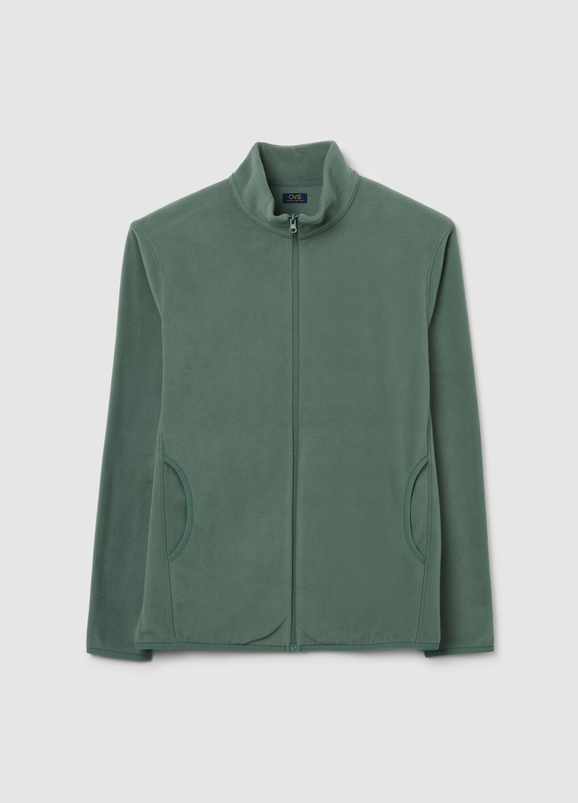 Green fleece with full zip