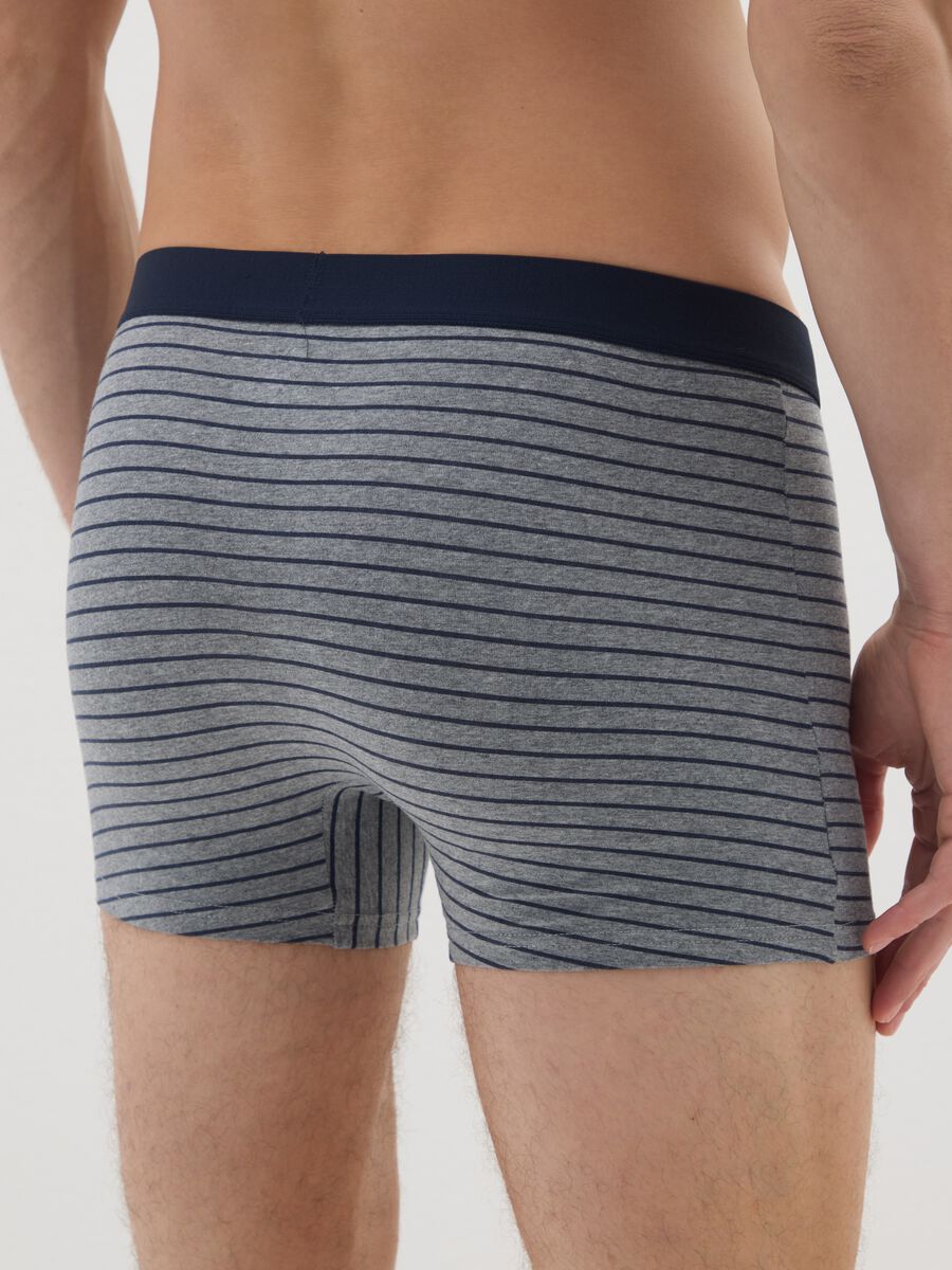Tripack boxer in cotone elasticizzato multicolor regular fit_2