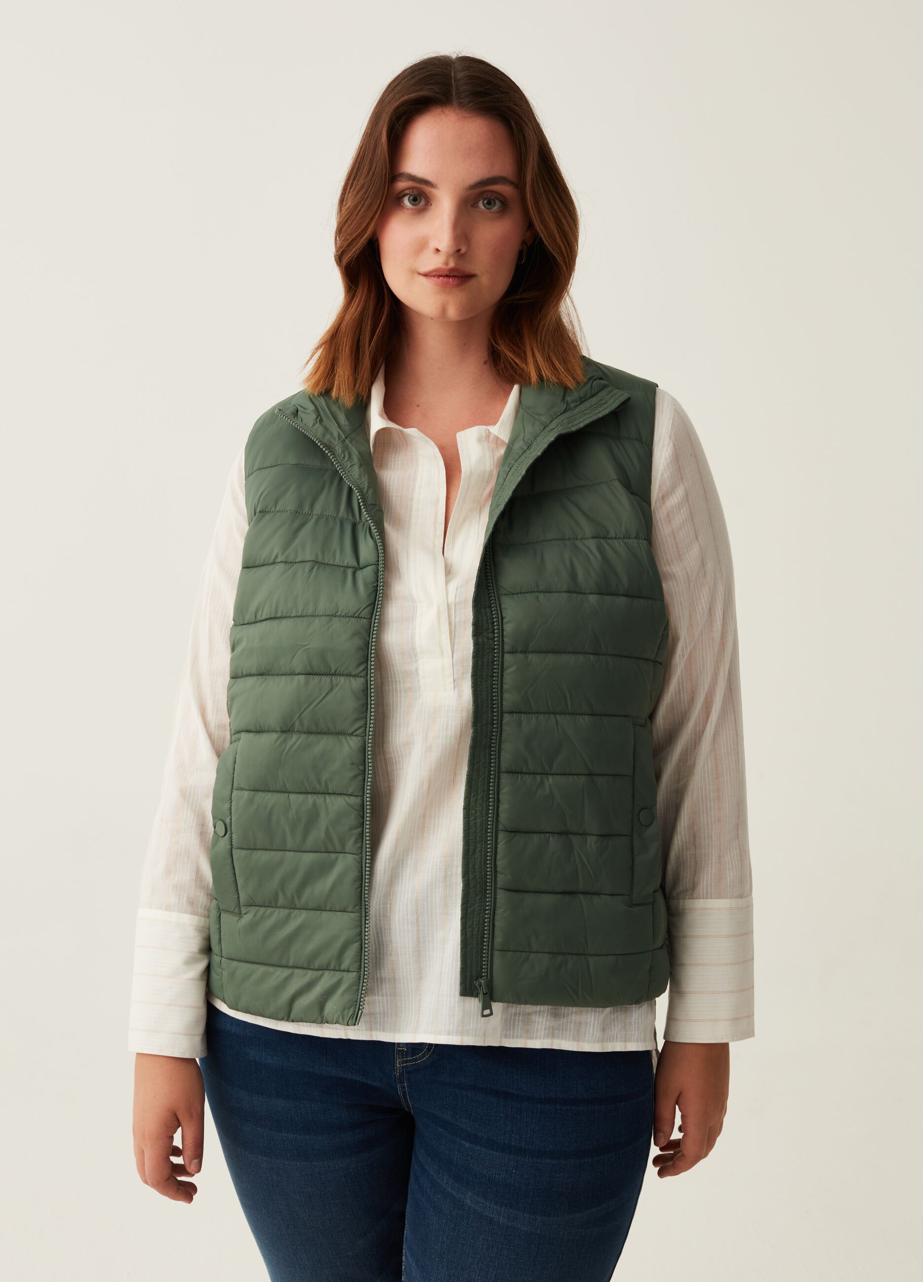 Gilet ultralight a collo alto Curvy_0