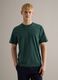 Relaxed fit green cotton crew neck t-shirt_0