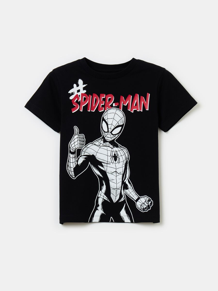 T-shirt in cotone stampa Spider-Man_0