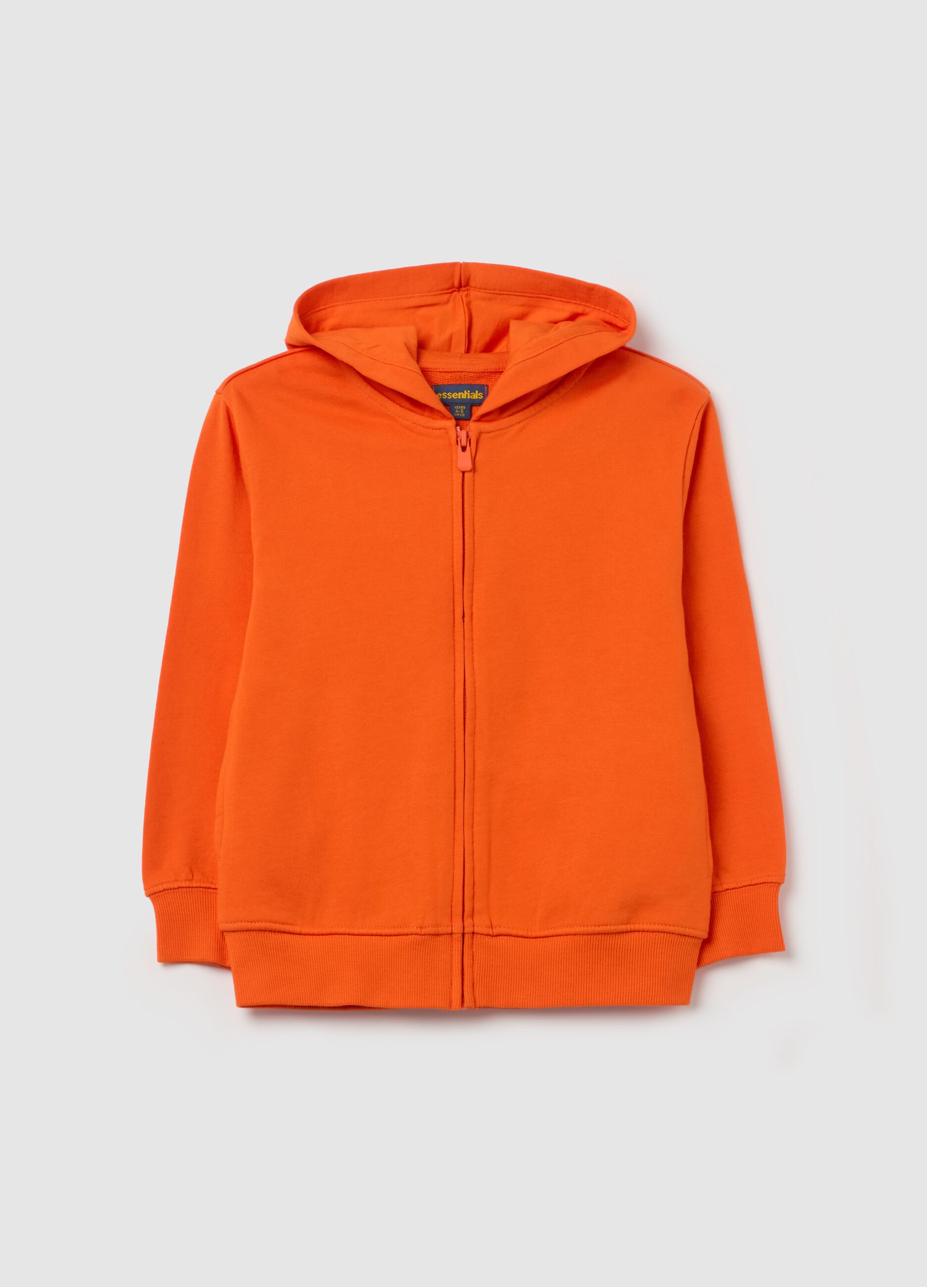 Full-zip sweatshirt in French terry with hood