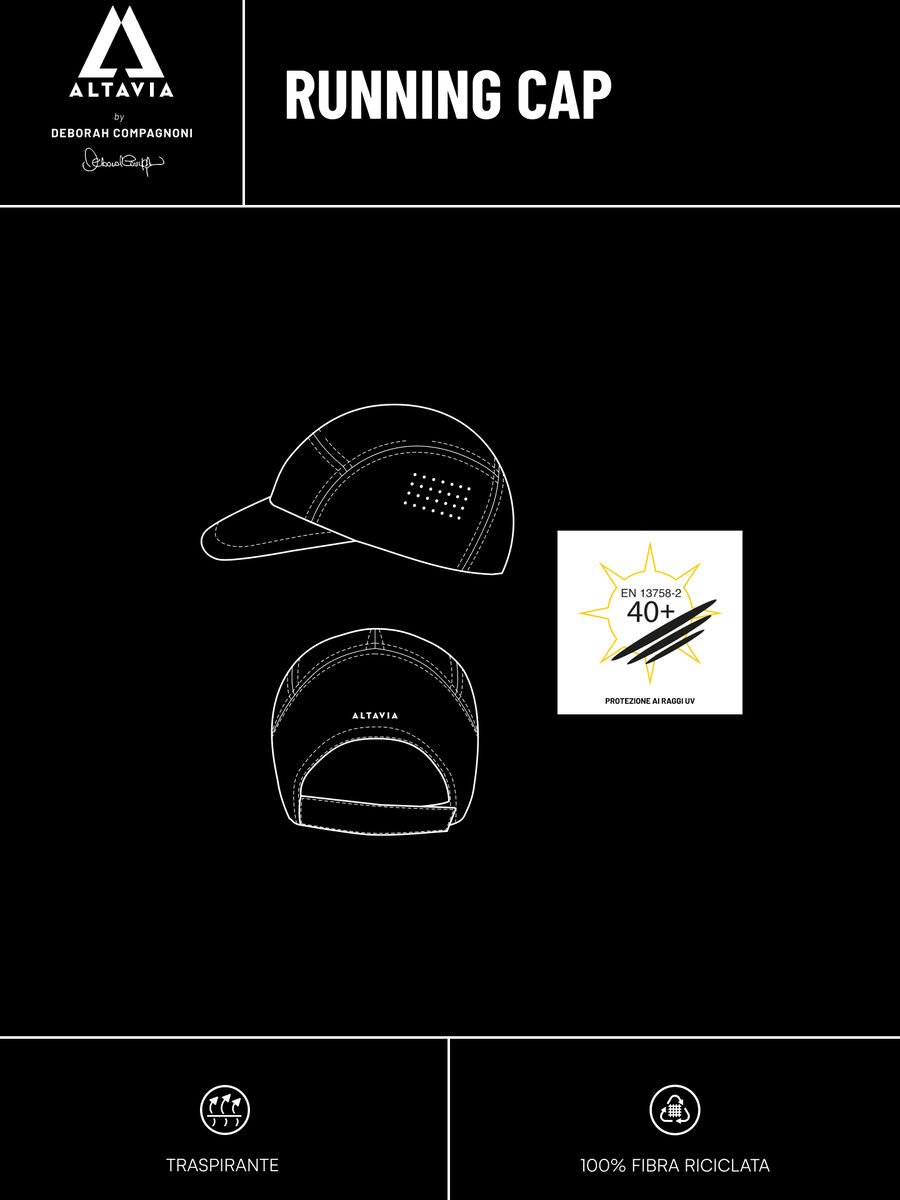 Tie dye effect running cap ALTAVIA WITH DEBORAH COMPAGNONI_3