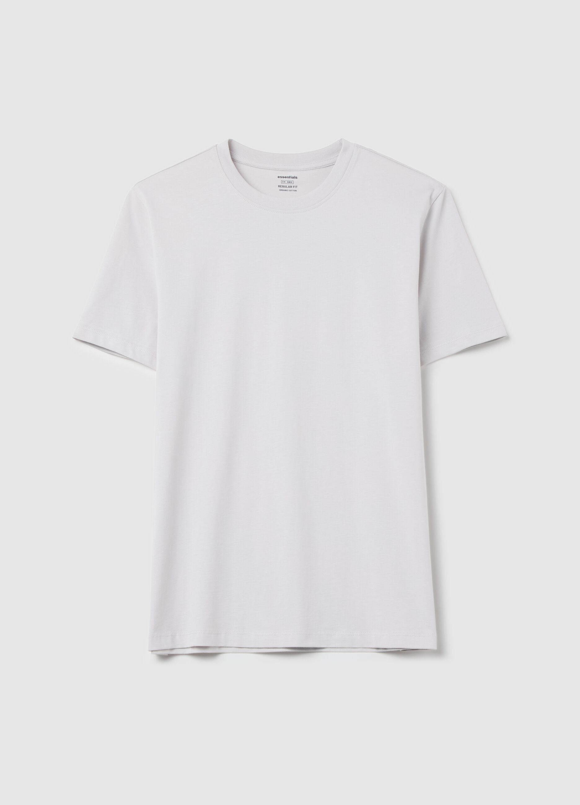 Organic cotton T-shirt with round neck