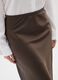 Long Brown Satin Skirt_3