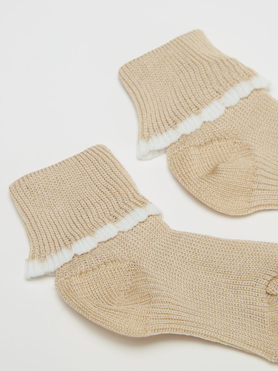 Two-pair pack first days short socks_1