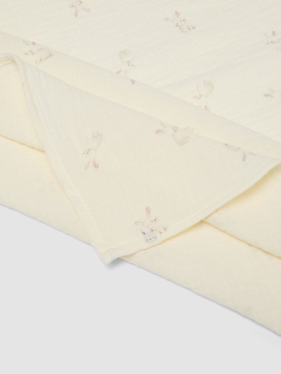 2-pack pink and white pure cotton baby girl blankets_2
