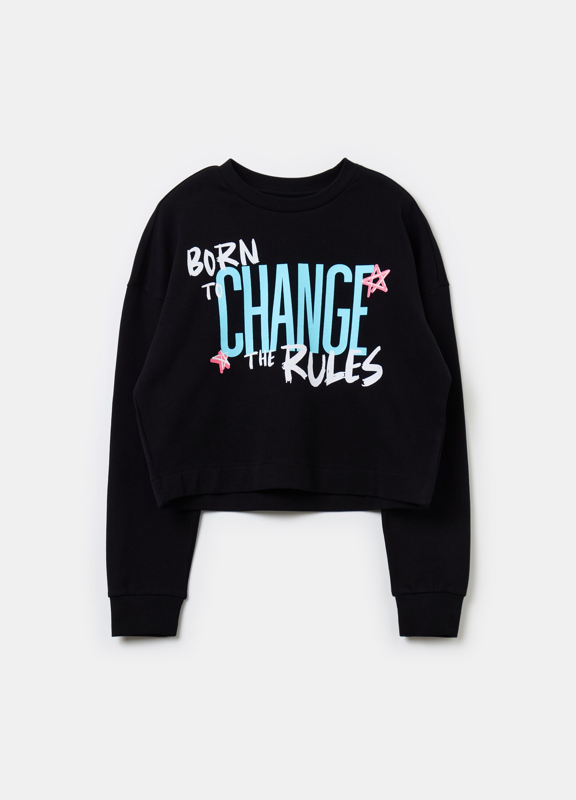 Felpa crop con stampa OVS KIDS da Ragazza OVS