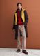 Brown and black wool-blend herringbone overfit coat_1