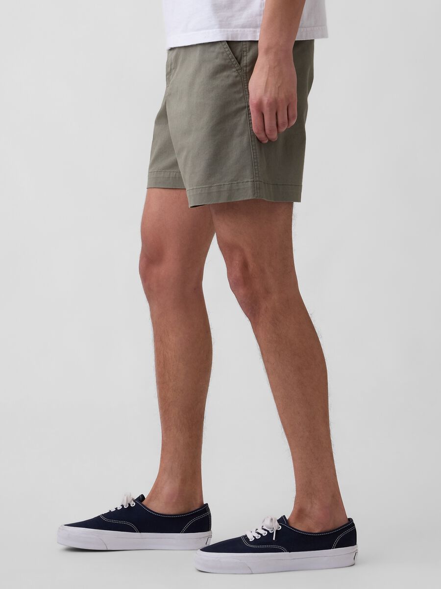 Stretch cotton shorts_3