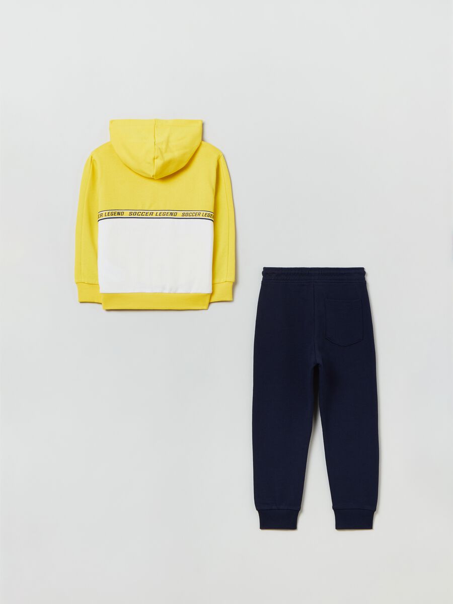 Jogging set in felpa con stampa_1