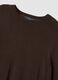 Brown crew-neck jumper in viscose blend, regular fit_1