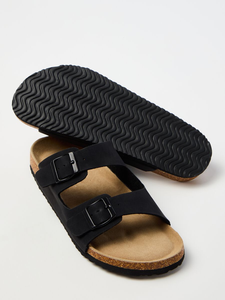 Sandals with double band in suede_1