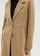 Beige Regular Fit Coat with Buttons_3