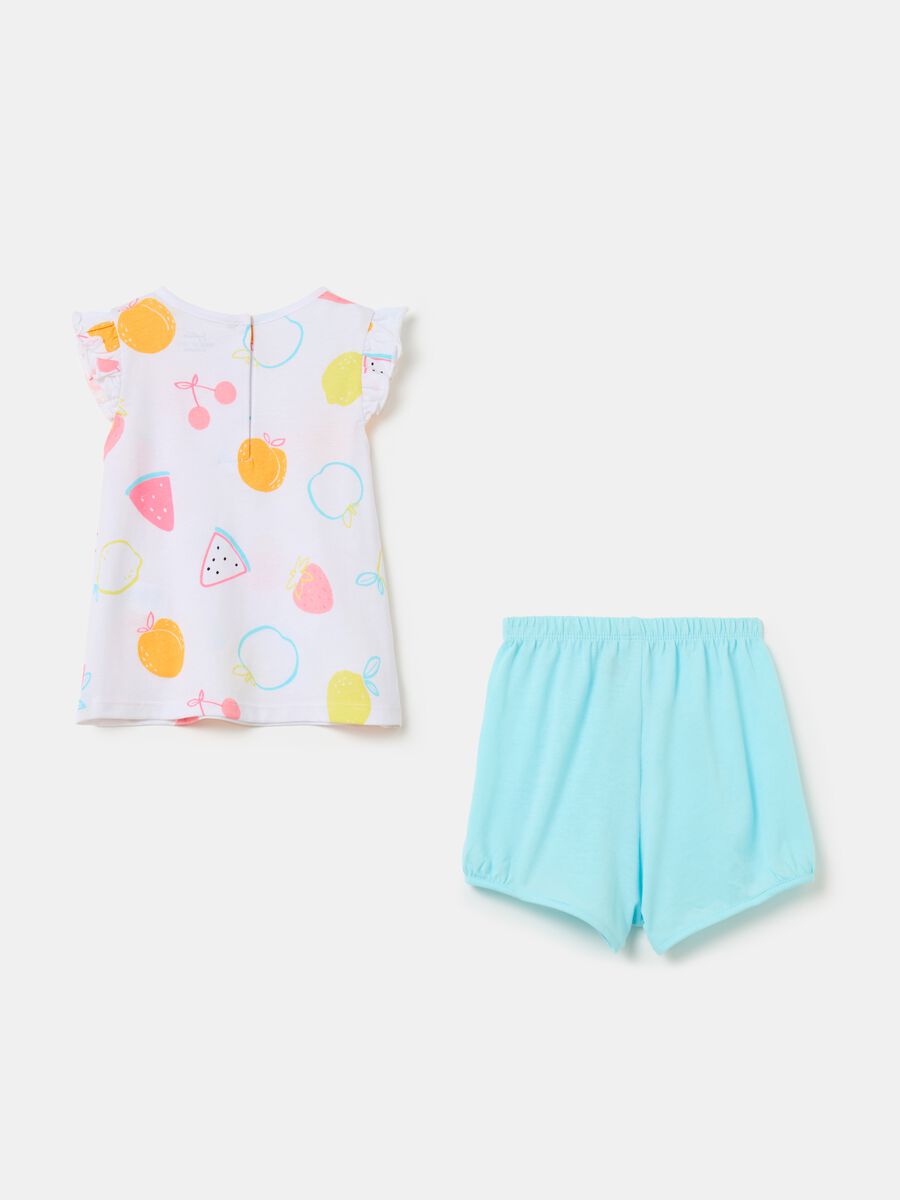 Organic cotton pyjamas with print_1