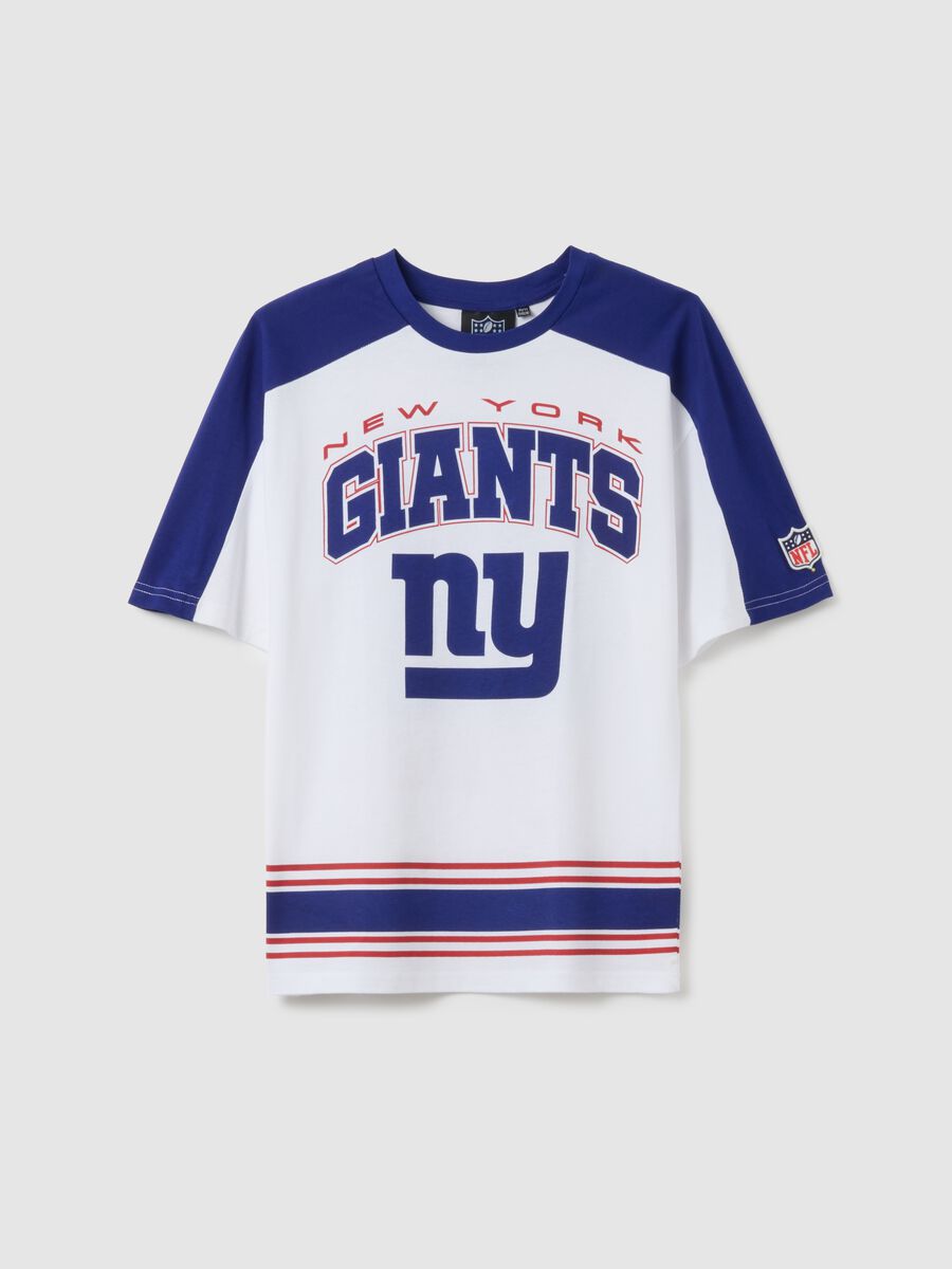 T-shirt da bambino in puro cotone multicolor regular fit con logo Giants_0