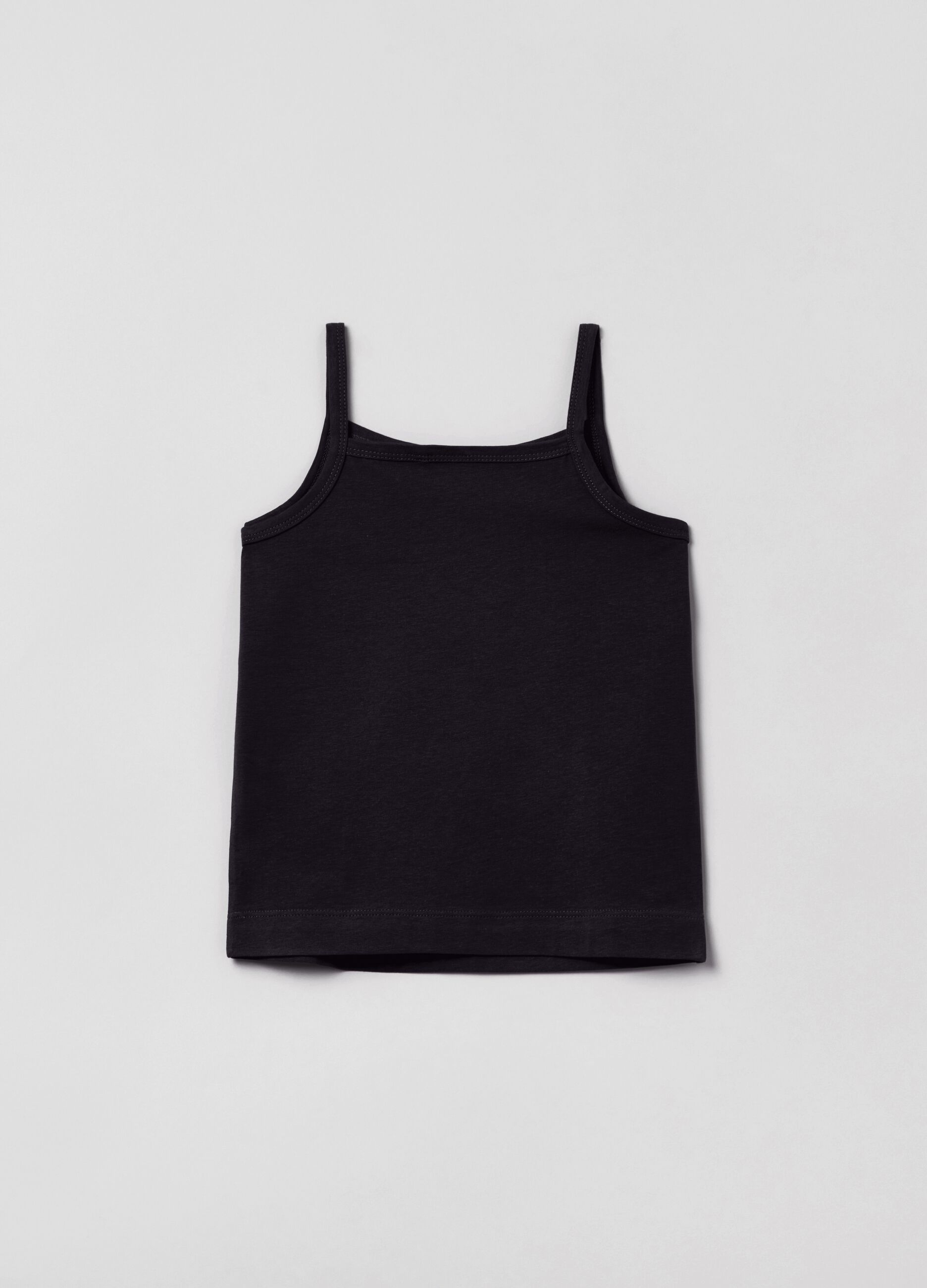 Tank top in cotone con stampa _1