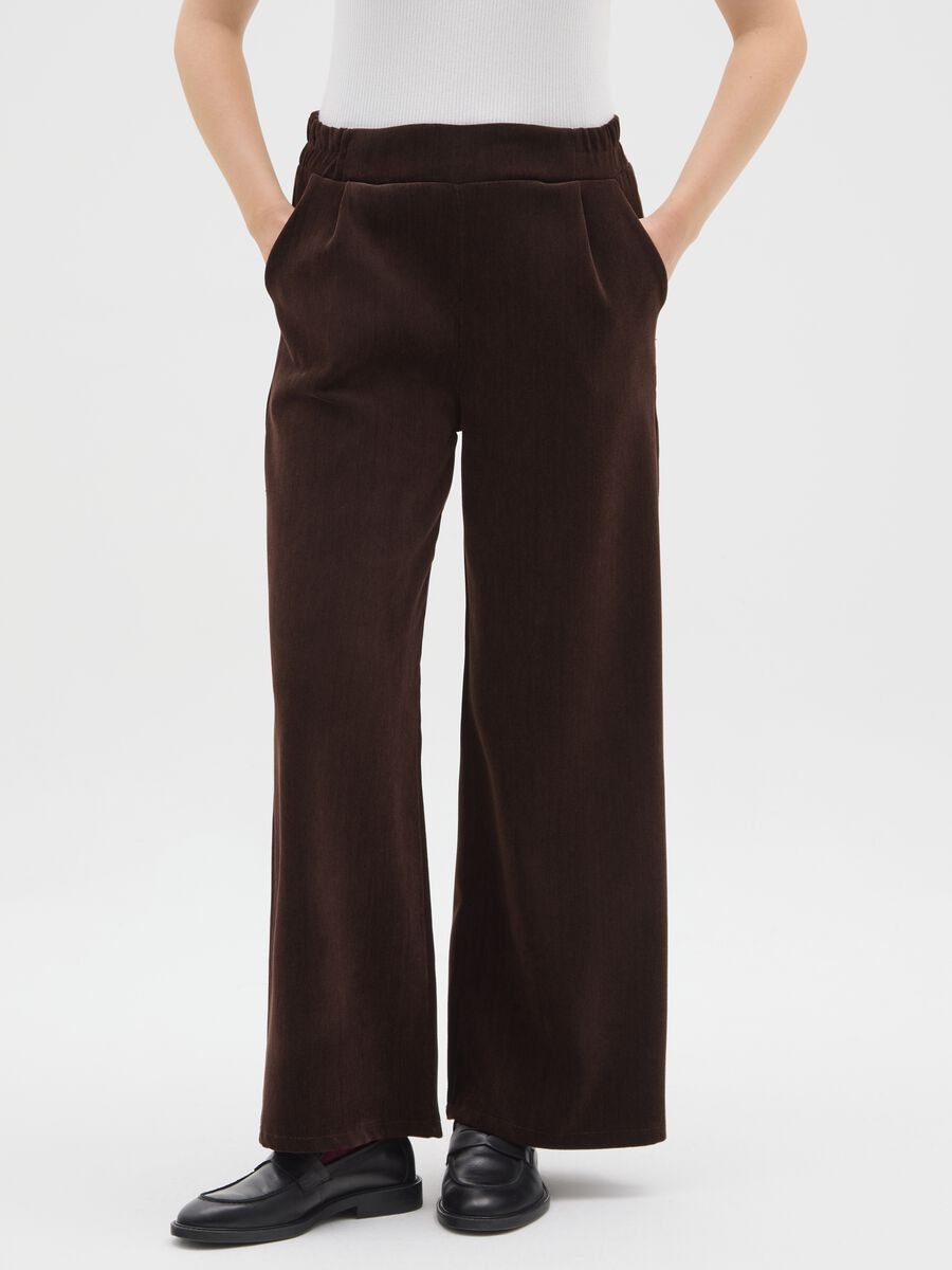 Brown Regular Fit Trousers_1