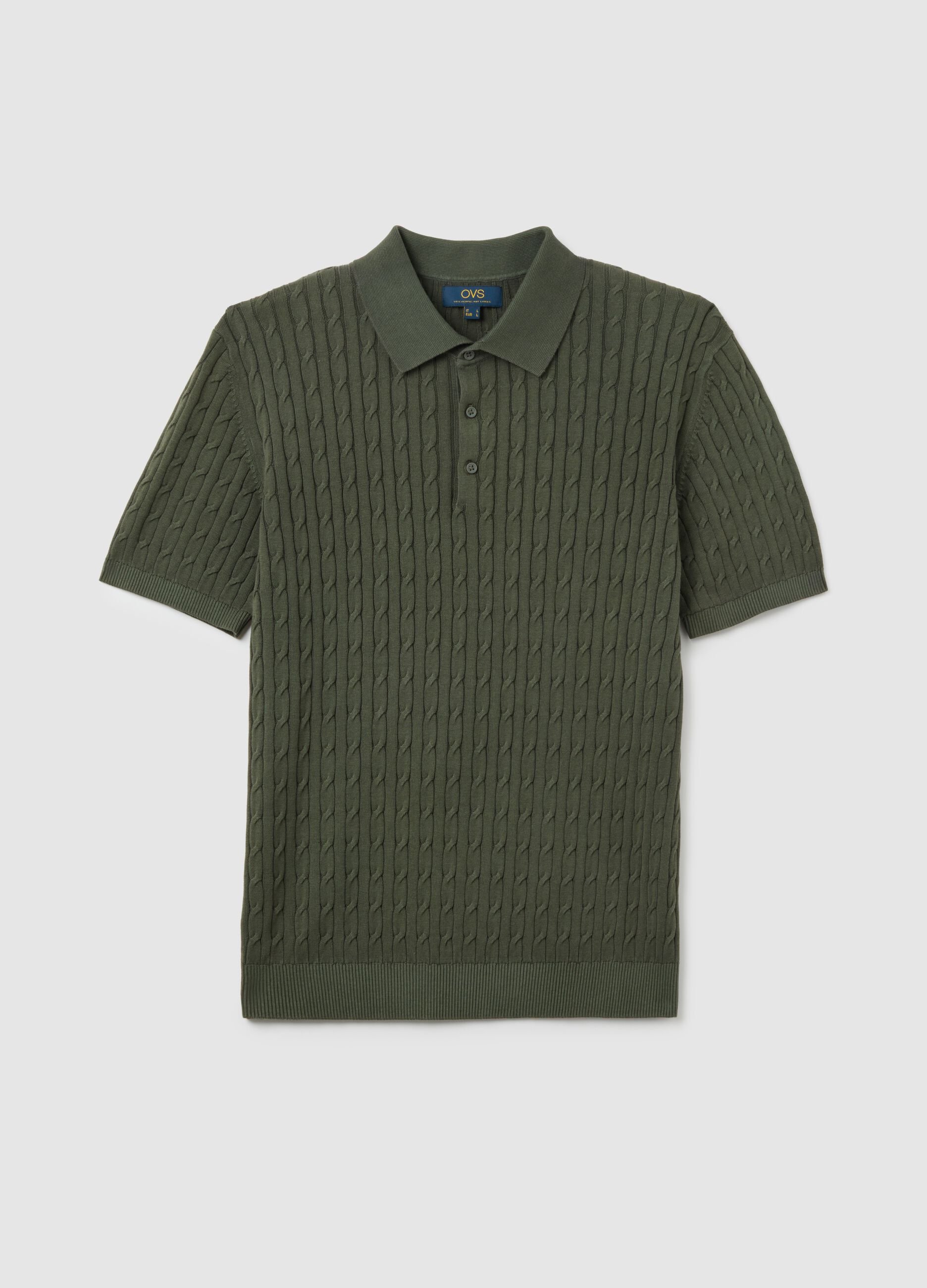 Pure Cotton Green Regular Fit Polo