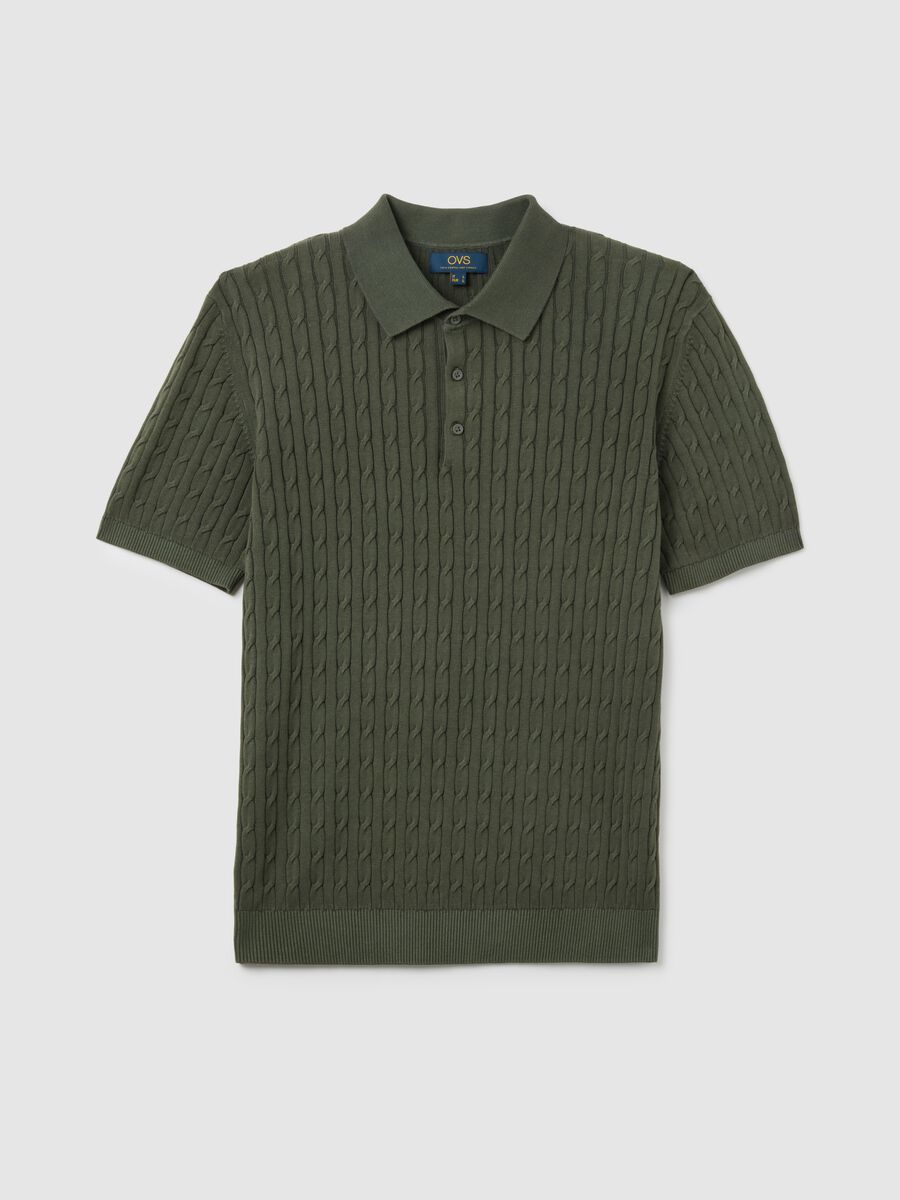 Pure Cotton Green Regular Fit Polo_4