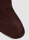 Brown ankle socks in stretch cotton_1