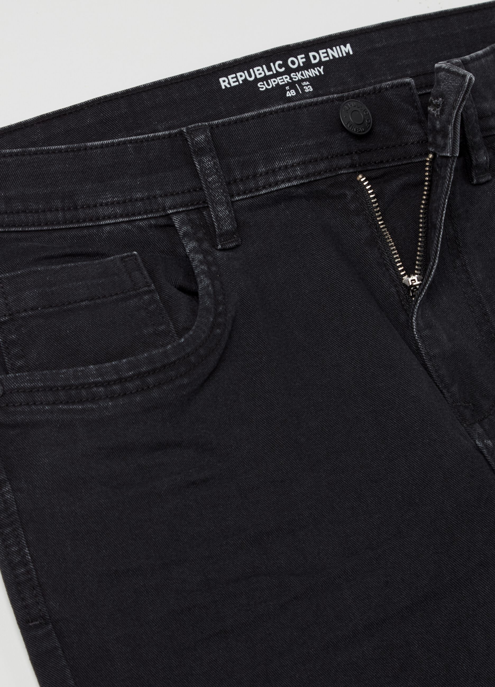 Super-skinny-fit jeans with fading