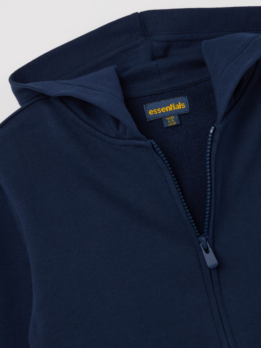 Full-zip sweatshirt in French terry with hood_2