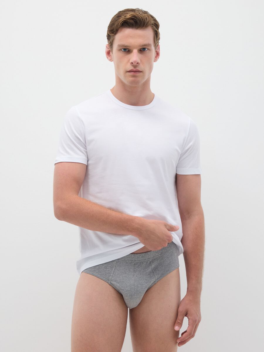 Slip in cotone grigio regular fit_0