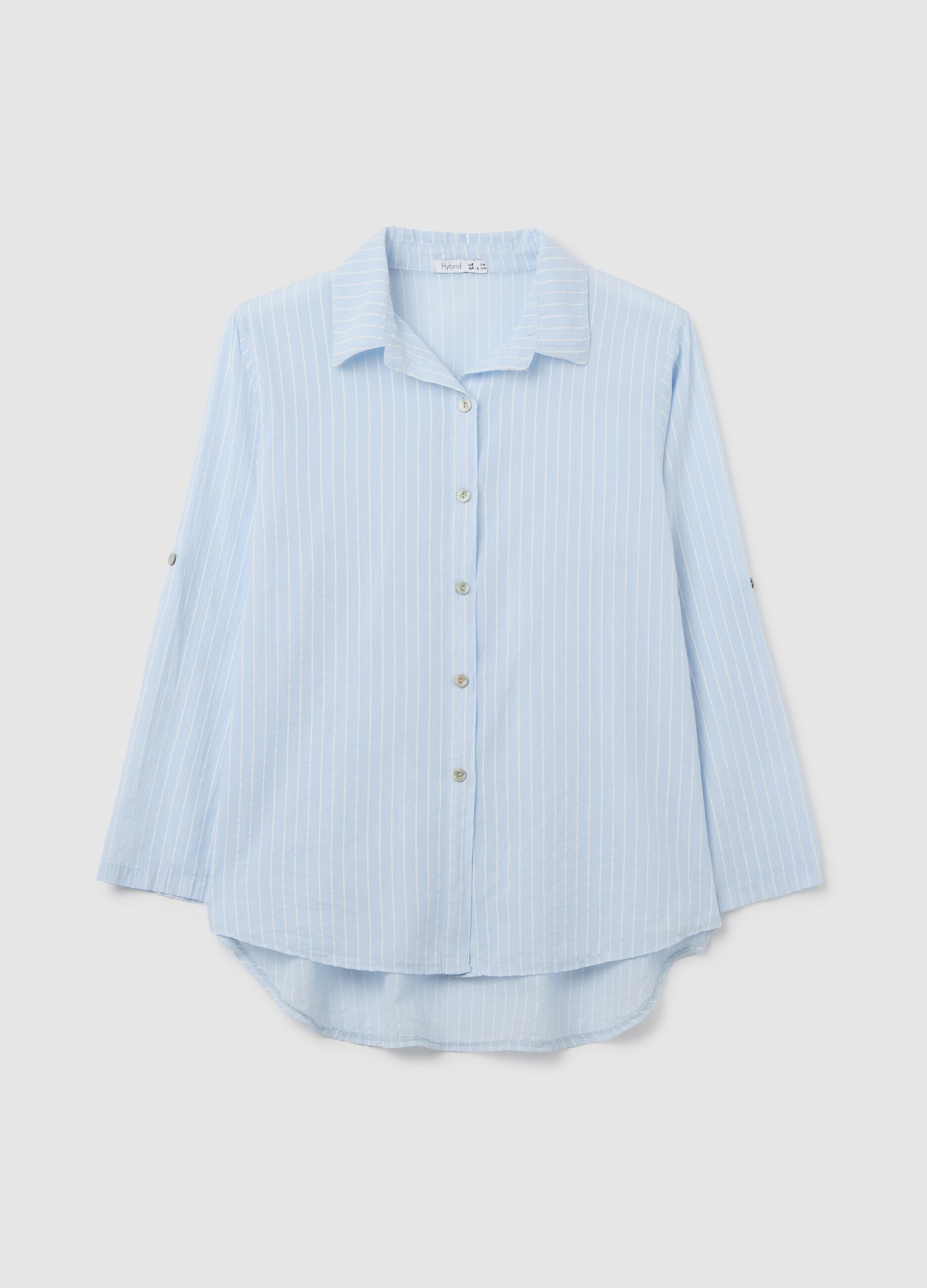 Women's Oversized Multicolour Pure Cotton Regular Fit Shirt