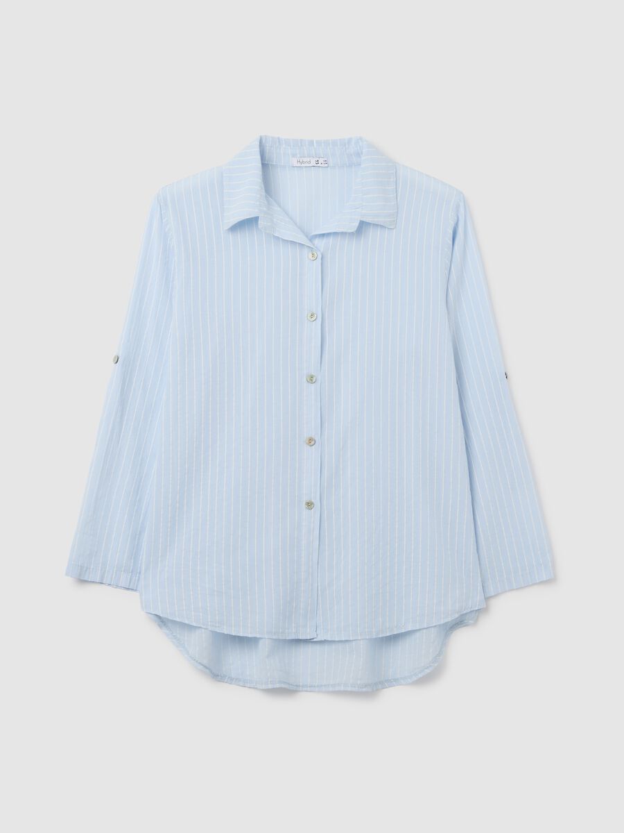 Women's Oversized Multicolour Pure Cotton Regular Fit Shirt_4