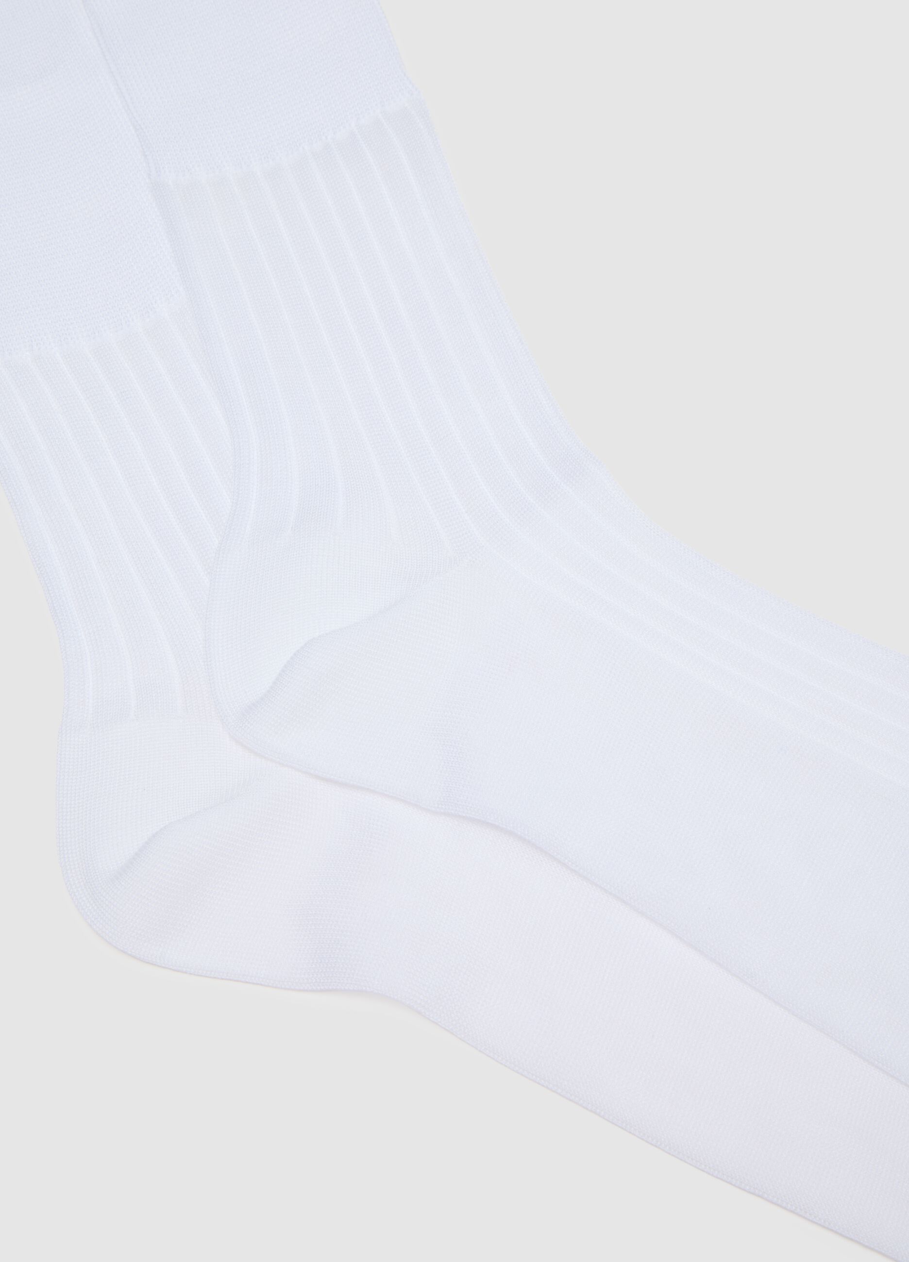 White pure cotton socks twin pack