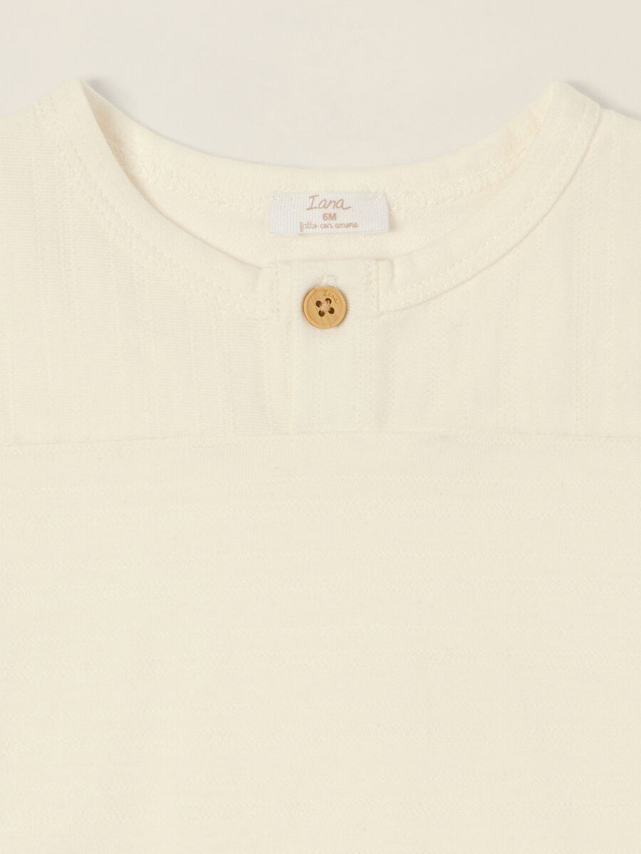 White baby T-shirt in pure cotton, regular fit_1