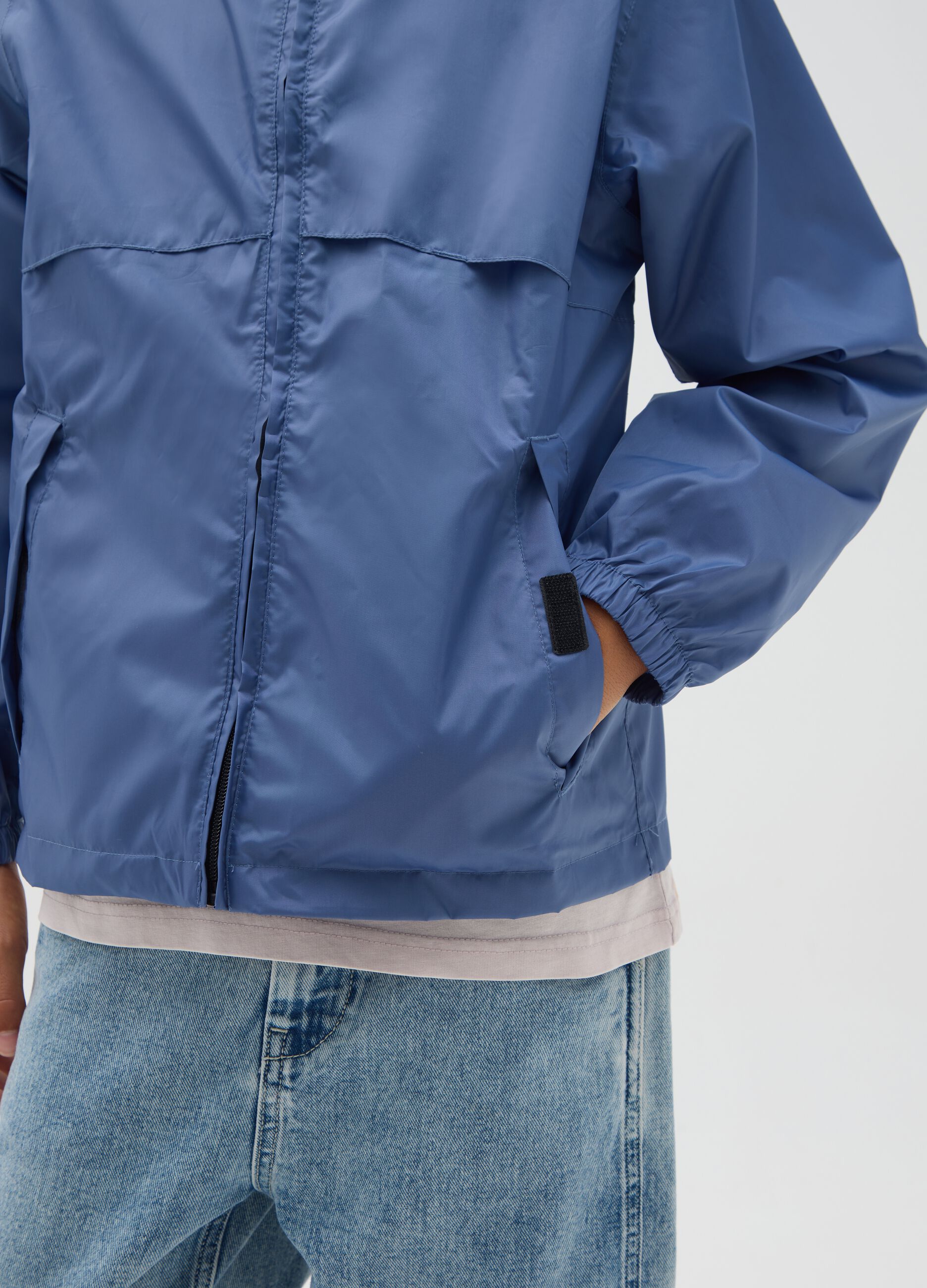Blue Hooded Jacket for Boys