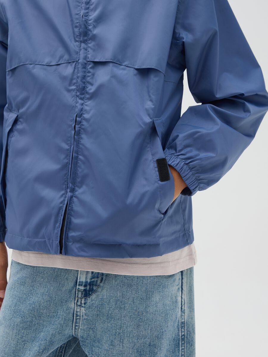 Blue Hooded Jacket for Boys_2