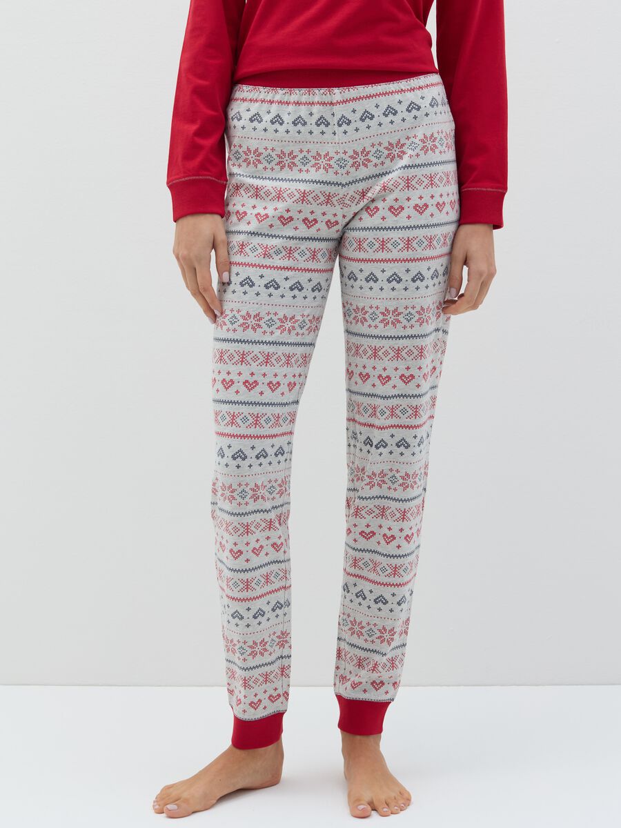 Long pyjamas with "Hello Winter" print_2