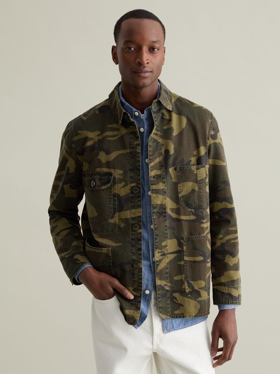Shacket in cotone camouflage_0