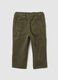 Green Regular Fit Children's Trousers in Pure Cotton_1