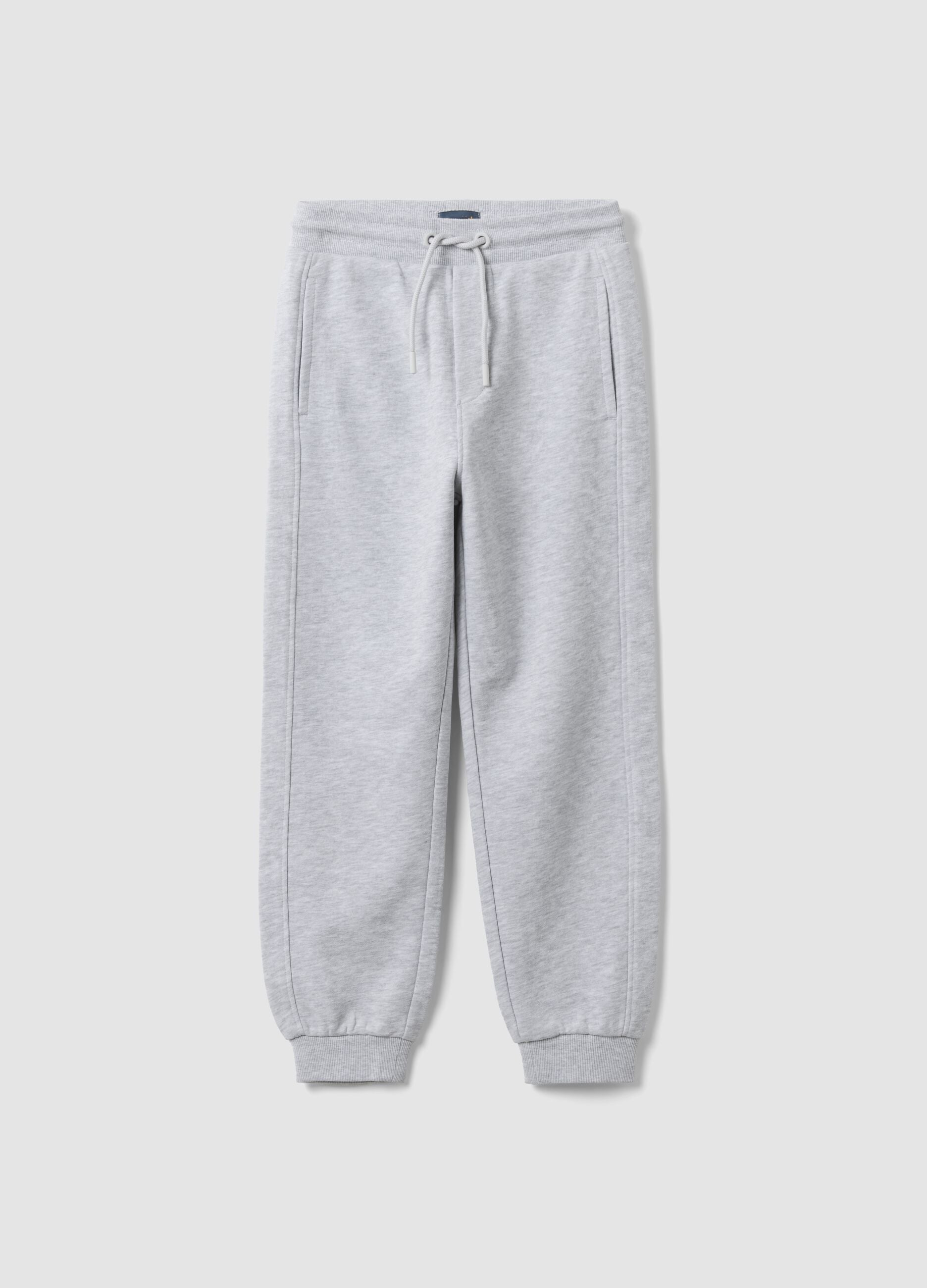 Grey organic cotton joggers