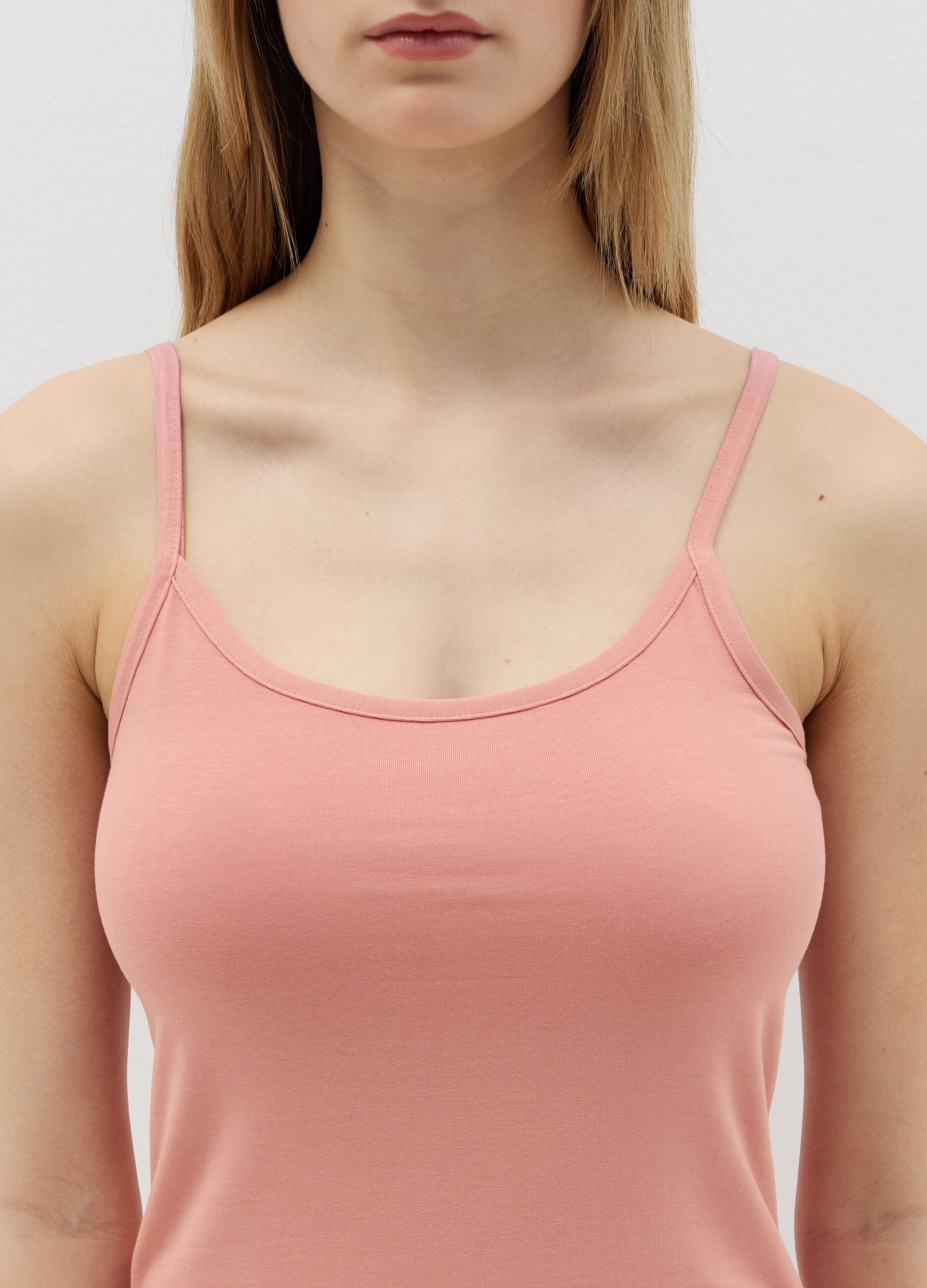 Bipack canotte in cotone stretch